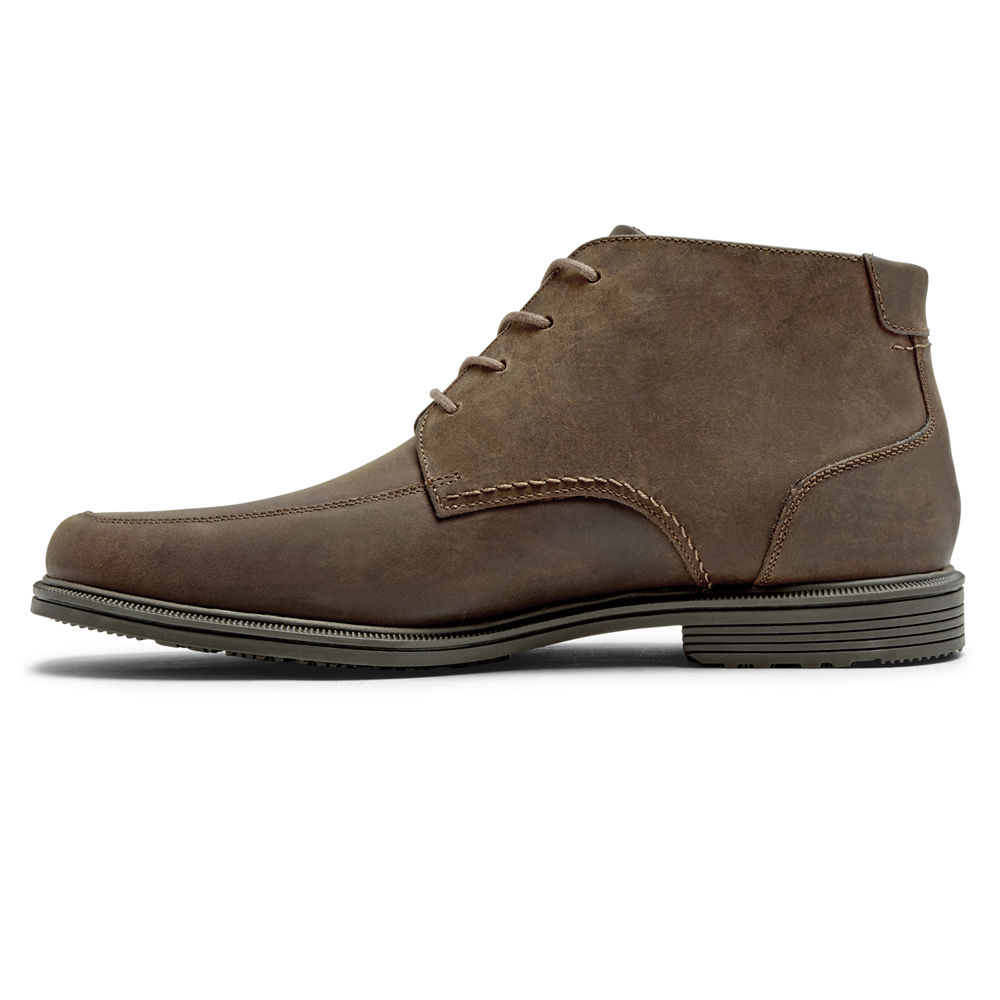 Rockport Singapore Mens Boots - Taylor Waterproof Chukka Brown - DR9861045